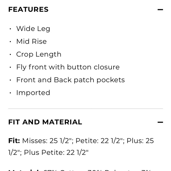 Talbot Wide Leg Crop jeans Lakeside Blue Size 0P - Picture 8 of 15